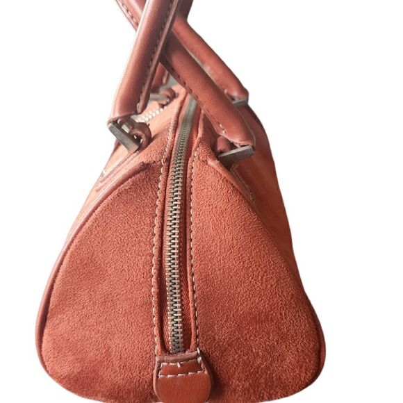 VINTAGE Rust Suede Mini Satchel Bag - Picture 3 of 6
